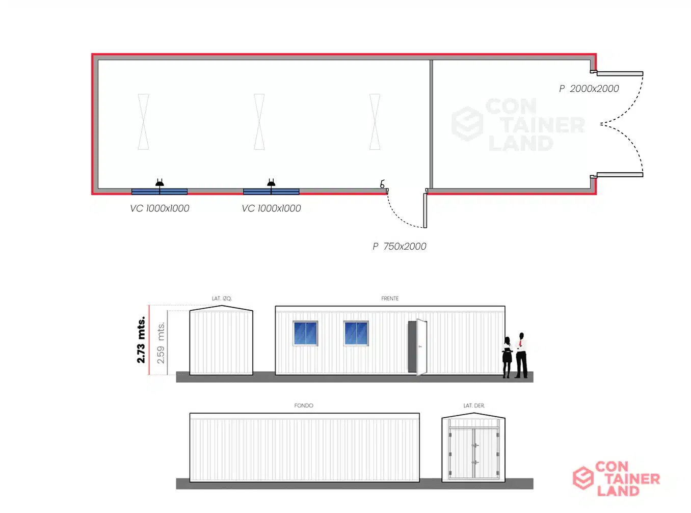 Oficina 22.5 M2 2 — Containerland