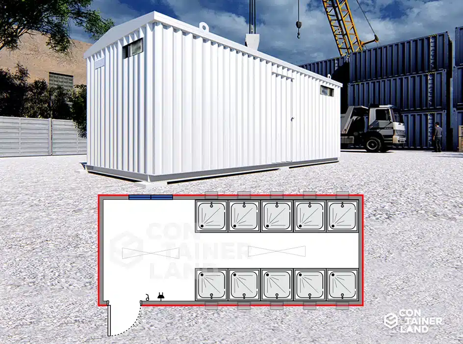Arriendo Baño 10 Duchas 2 — Containerland