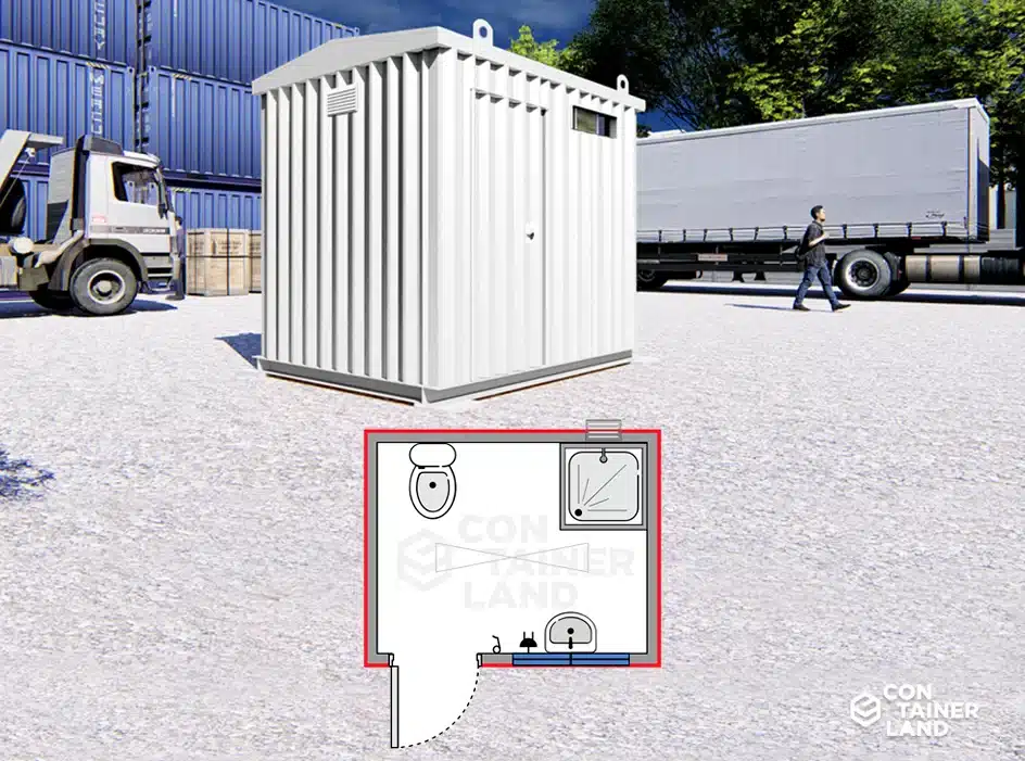 Baño 5 M2 |  10 personas — Containerland