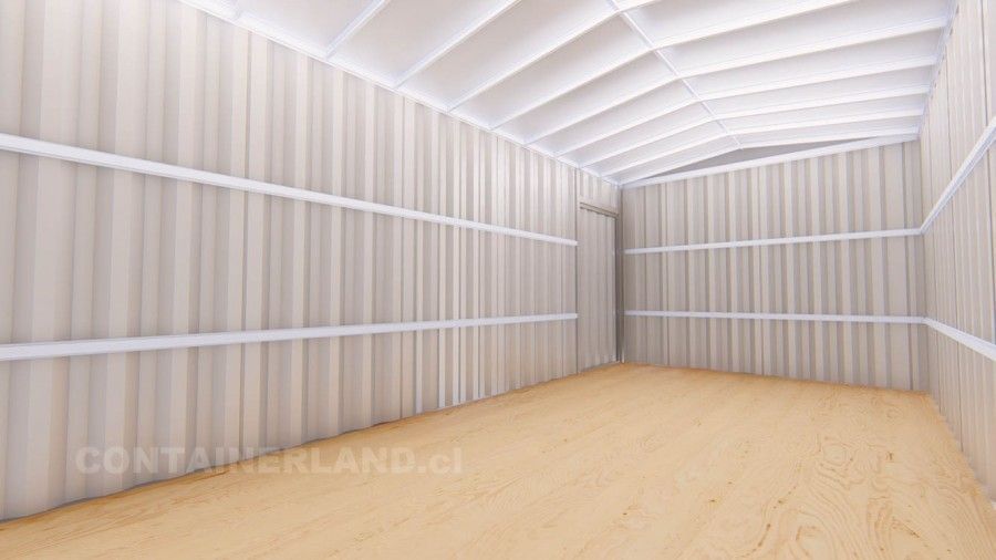 6 x 3 mts. | 18 M2 | 1 Portón Frontal 2 — Containerland