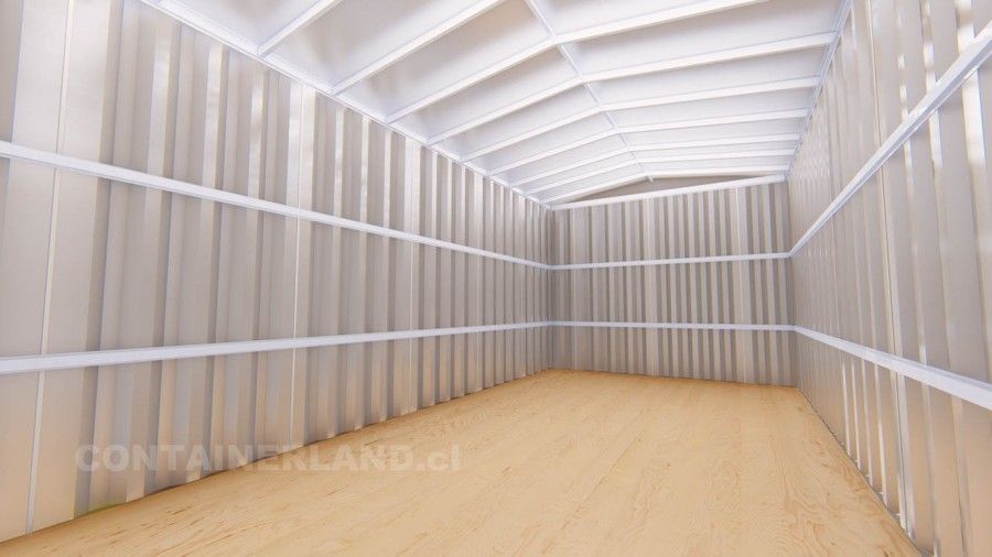 6 x 3 mts.  |  18 M2  | 1 Portón Frontal 4 — Containerland