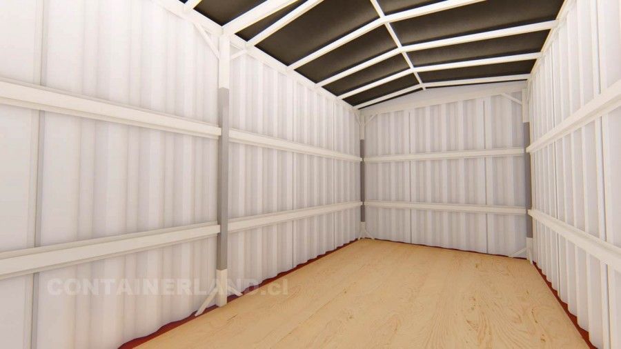 12 x 2,5 mts.  |  30 M2  | 1 Portón Frontal 4 — Containerland