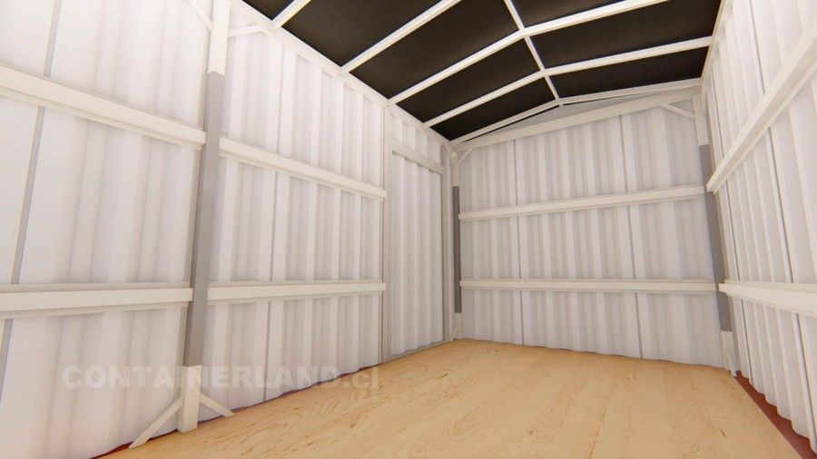 12 x 2,5 mts.  |  30 M2  |  2 Puertas 3 — Containerland