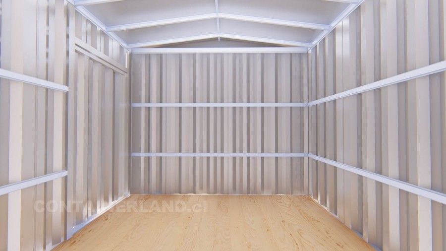 3 x 3 mts. |  9 M2  | 1 Portón Lateral — Containerland
