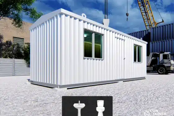 Oficina 6 x 2,5 Mts. + Baño