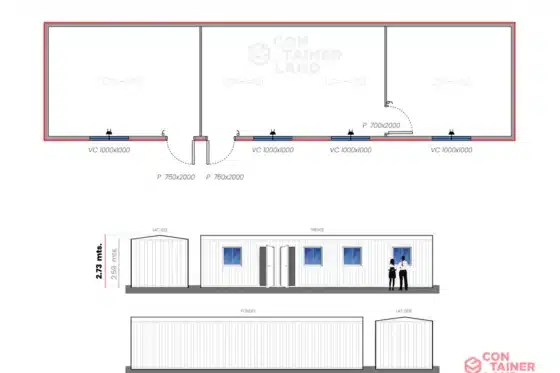 36 M2  |  3 Oficinas
