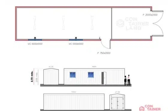 25 M2  |  Oficina con Bodega