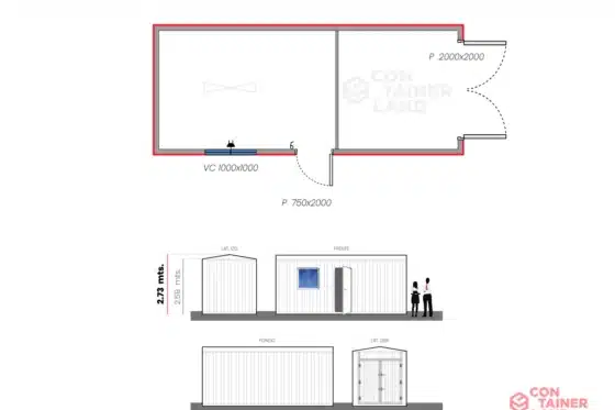 15 M2  |  Oficina con Bodega