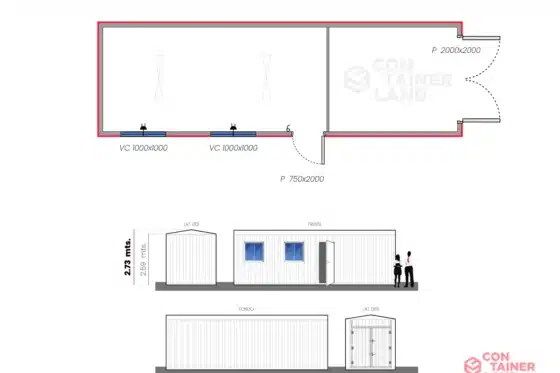 20 M2  |  Oficina con Bodega