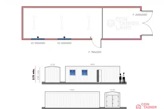 22,5 M2  |  Oficina con Bodega