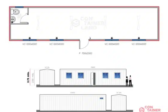 27,5 M2  |  Oficina con Baño