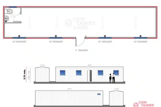 30 M2  |  Oficina con Baño