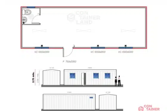 27 M2  |  Oficina con Baño
