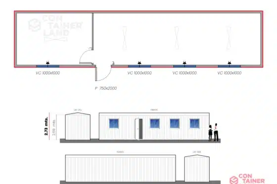 27,5 M2  |  Oficina doble