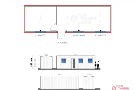 20 M2  |  Oficina doble