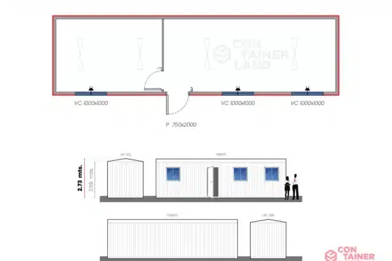 22,5 M2  |  Oficina doble