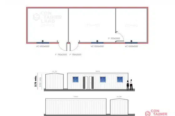 30 M2 | 3 Oficinas
