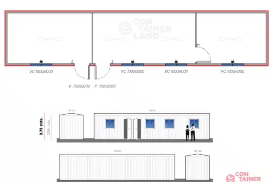30 M2  |  Oficina 3 ambientes