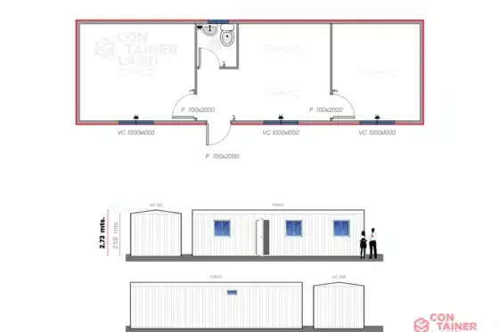 30 M2 | 3 Oficinas con Baño